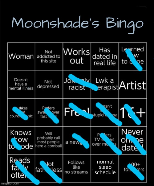 Moonshade's Bingo 2025 | image tagged in moonshade's bingo 2025 | made w/ Imgflip meme maker