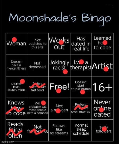 Moonshade's Bingo 2025 | image tagged in moonshade's bingo 2025 | made w/ Imgflip meme maker