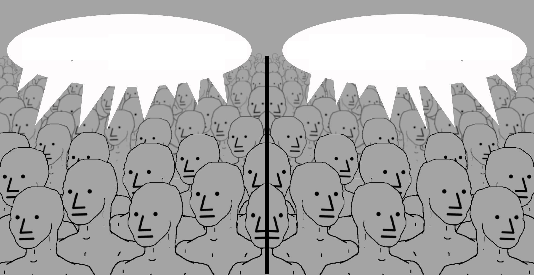 Dual NPC Blank Meme Template