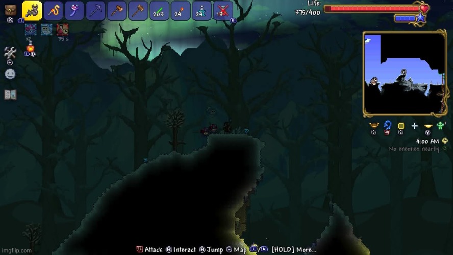 1.4.5 Northern Lights | image tagged in terraria,video games,gaming,nintendo switch,screenshot | made w/ Imgflip meme maker