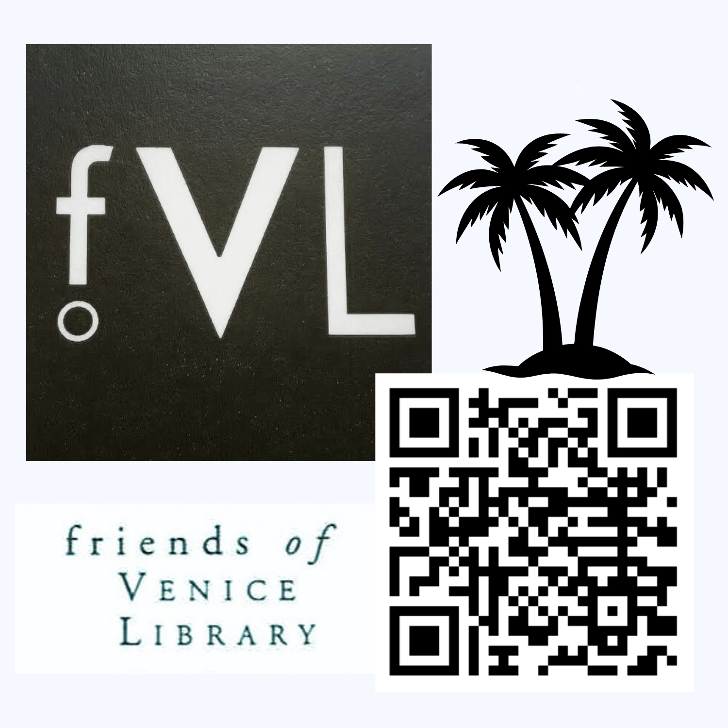 Friends of Venice Library California logo Blank Meme Template
