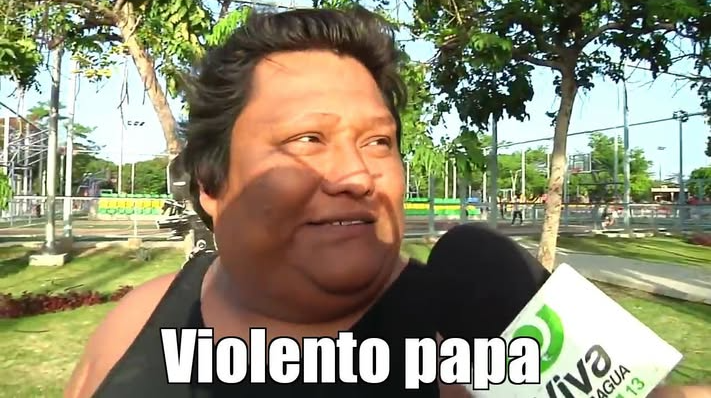 violento papa Blank Meme Template