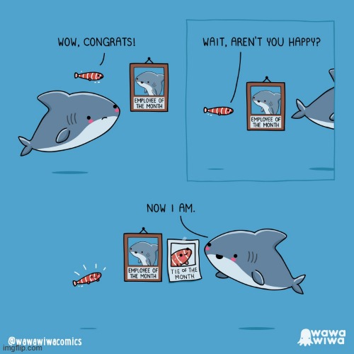 image tagged in shark,fish,employee,month,employee of the month,tie | made w/ Imgflip meme maker