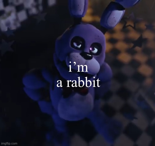 goofster | i’m a rabbit | image tagged in goofster | made w/ Imgflip meme maker