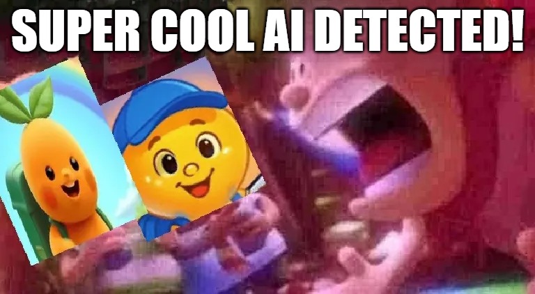 ai detected | SUPER COOL AI DETECTED! | image tagged in cool ai detected,ai rules | made w/ Imgflip meme maker