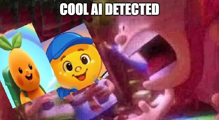 COOL AI DETECTED | image tagged in slop detected | made w/ Imgflip meme maker
