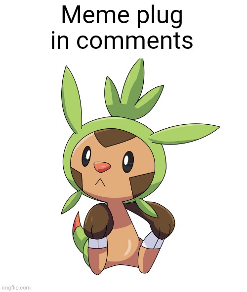 Upvote them or Chespin will be sad | Meme plug in comments | image tagged in chespin,memes,meme plug,plug,comments,upvote | made w/ Imgflip meme maker