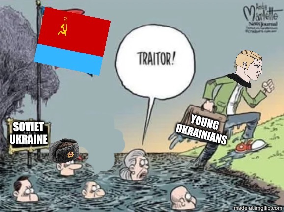 image tagged in cartoon,ukraine,soviet,communism,communists | made w/ Imgflip meme maker