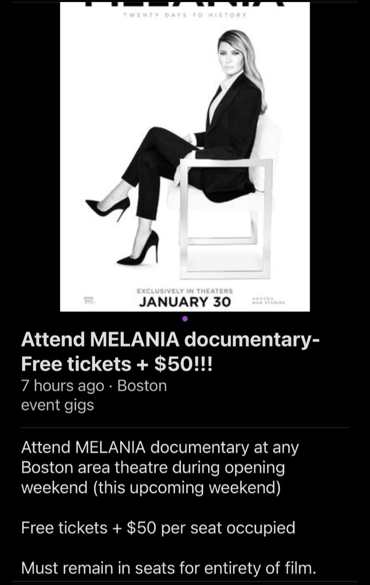 High Quality Melania Trump Movie Paid Agitators Blank Meme Template