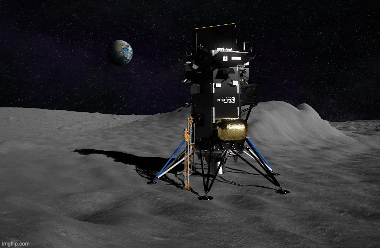 Close-up lunar regolith mining tool