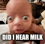 baby | DID I HEAR MILK | image tagged in gifs,funny memes | made w/ Imgflip images-to-gif maker
