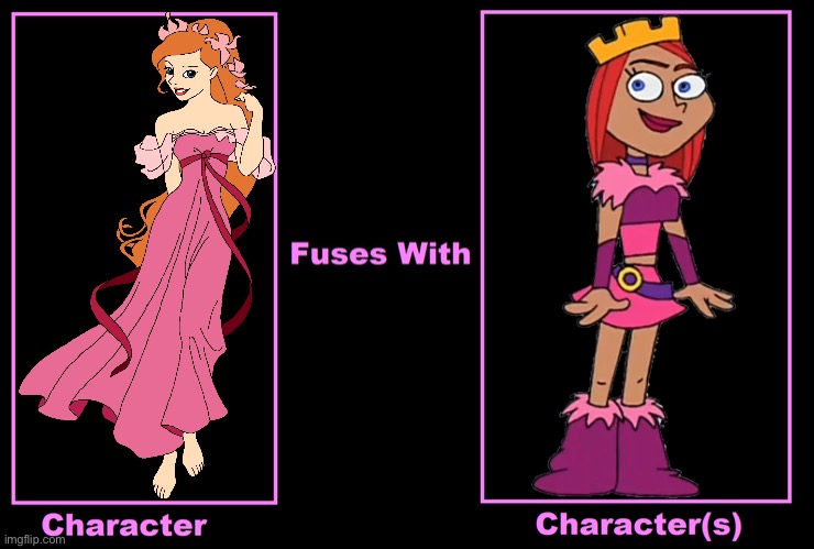 What if Giselle Fuses With Princess Candy | image tagged in what if fuses,enchanted,dave the barbarian,princess candy,giselle,pink | made w/ Imgflip meme maker