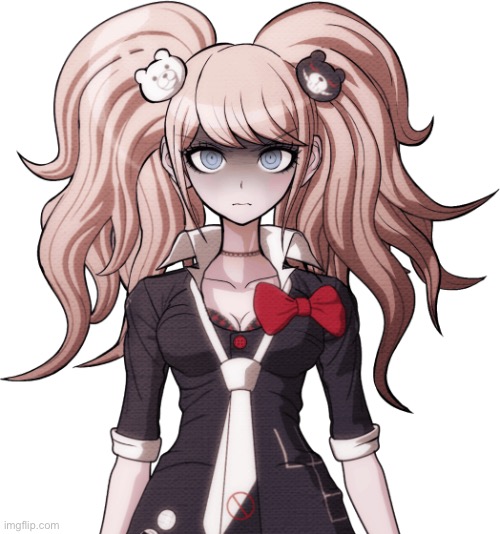 Junko Enoshima is not amused | image tagged in junko enoshima is not amused | made w/ Imgflip meme maker