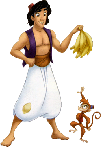 PNG Aladdin y Abu Blank Meme Template