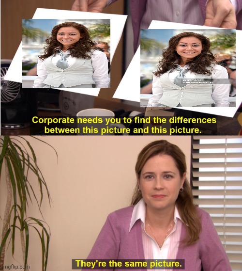 That lady is the same picture | image tagged in memes,they're the same picture | made w/ Imgflip meme maker