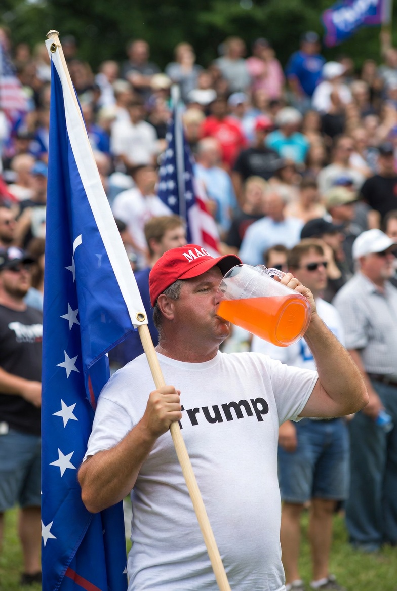 MAGAt orange kool-aid drinker Trump JPP Blank Meme Template