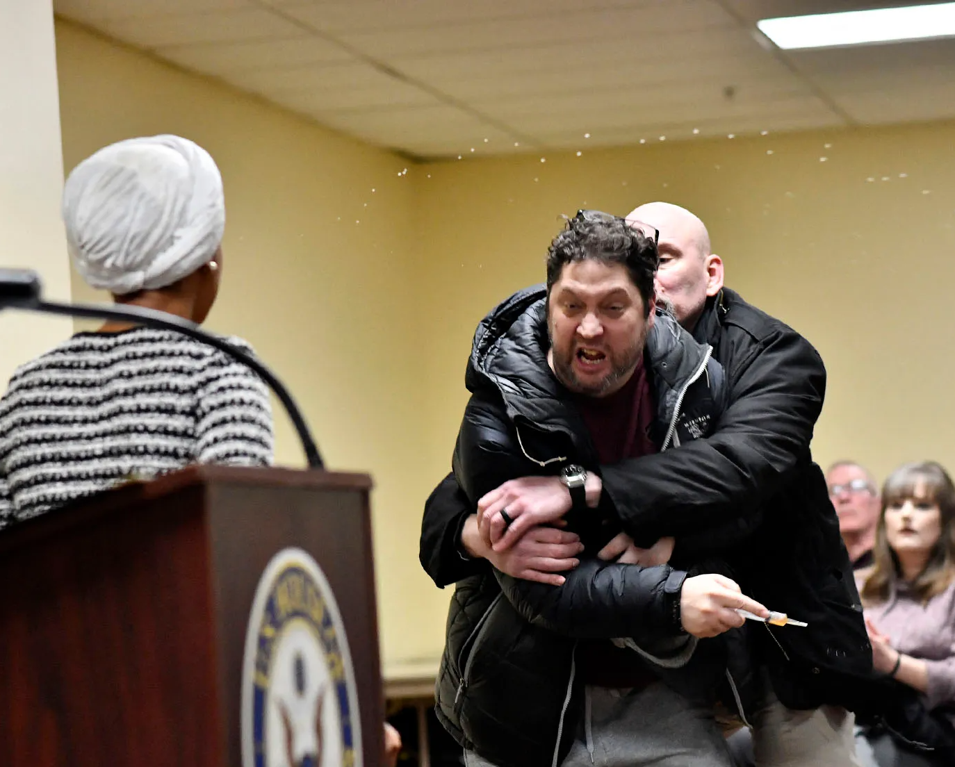 Ilhan Omar Sprayed Blank Meme Template