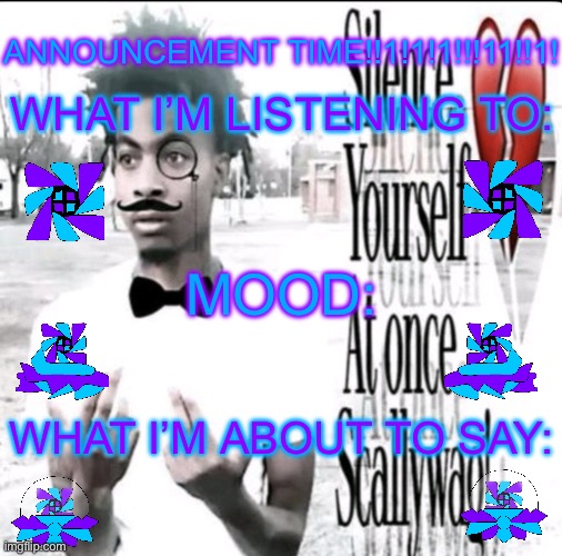 Shuroken Announcement Time! Blank Meme Template