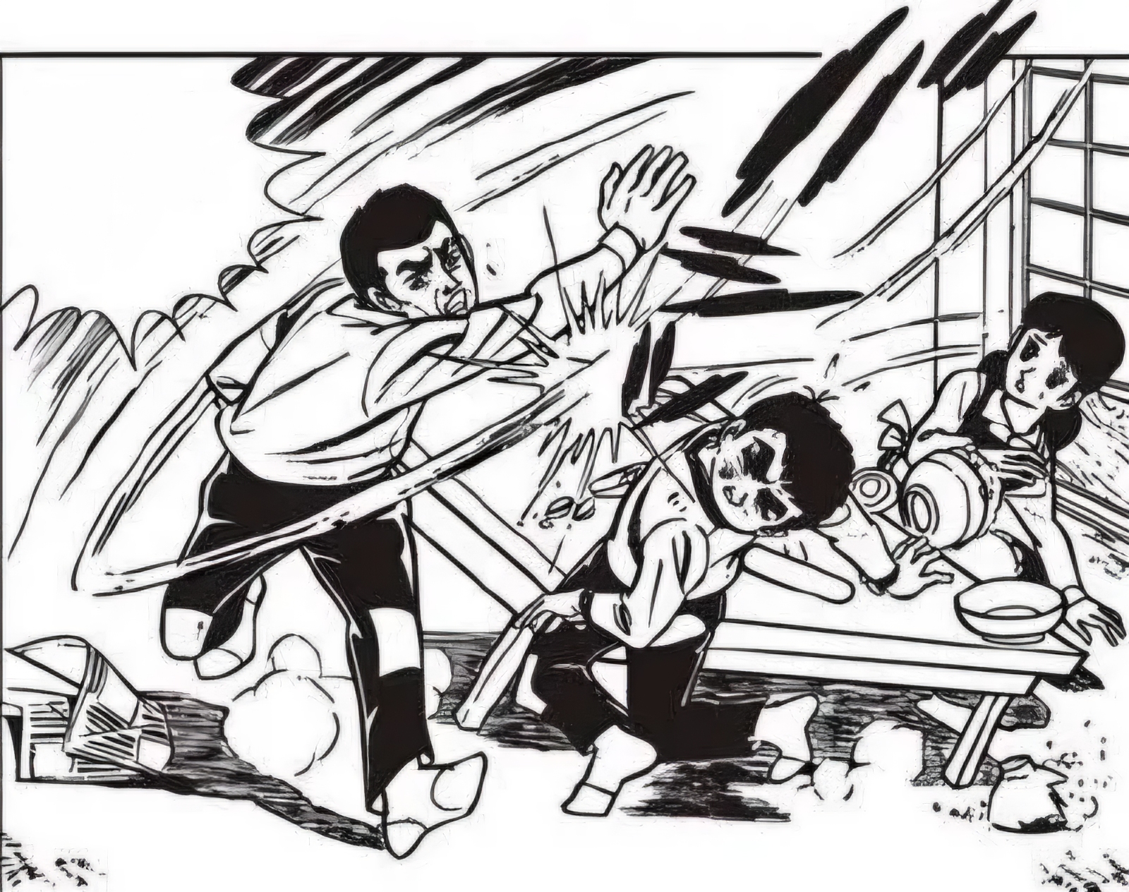 Man Slapping boy Blank Meme Template