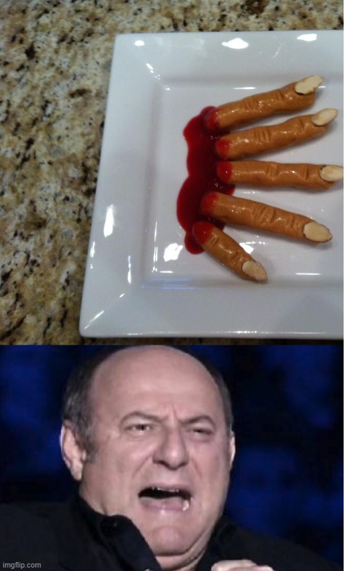 Gerry Scotti scared of creepy fingers | made w/ Imgflip meme maker