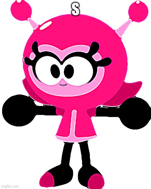 S | S | image tagged in mina girl t-pose,s,asthma | made w/ Imgflip meme maker