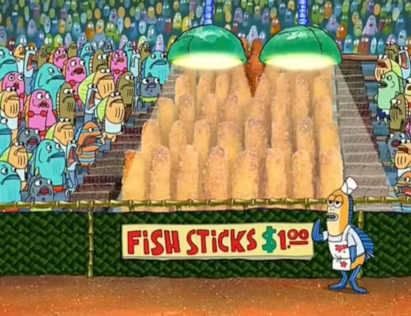 Spongebob fishsticks Blank Meme Template