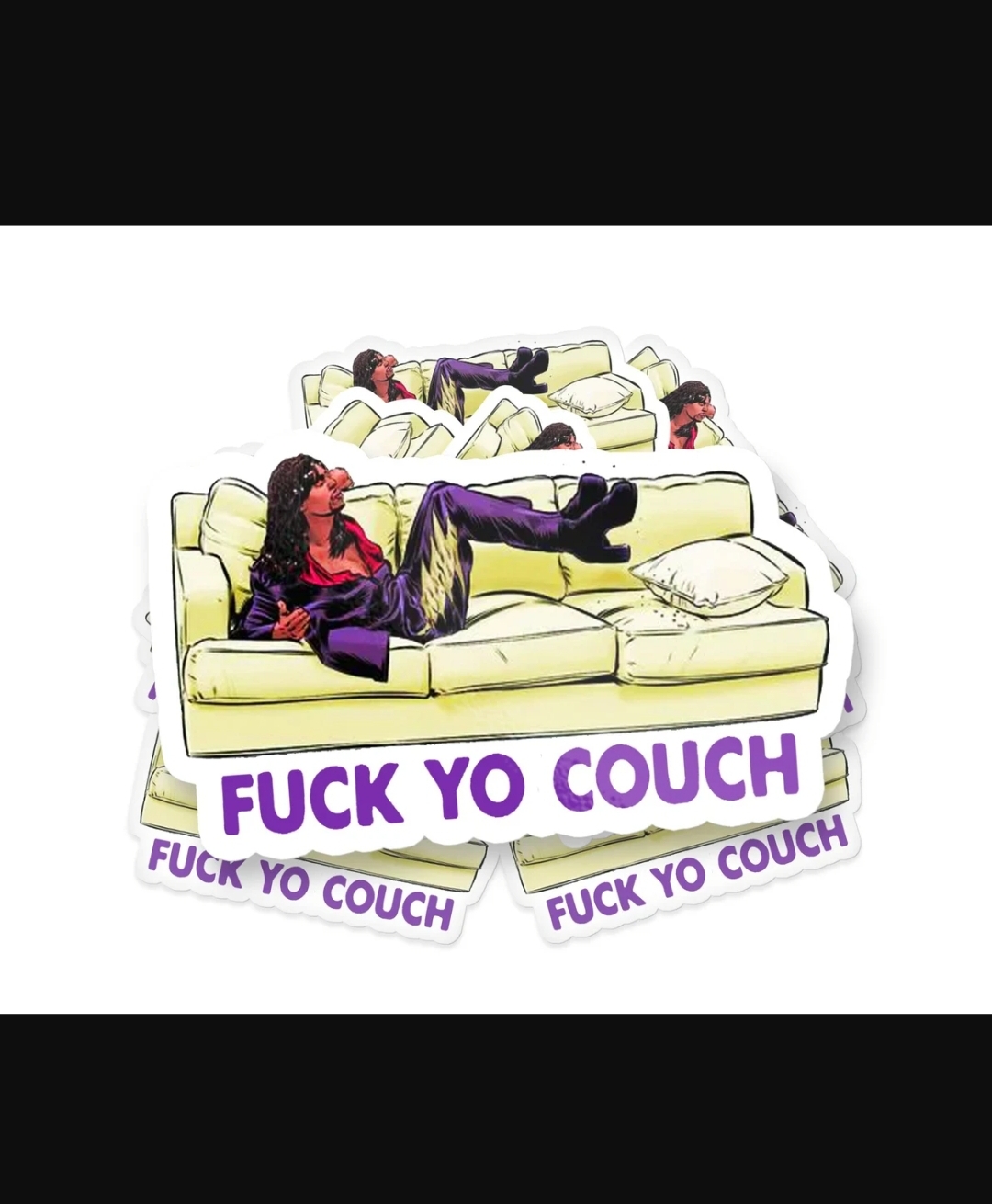 your couch Blank Meme Template