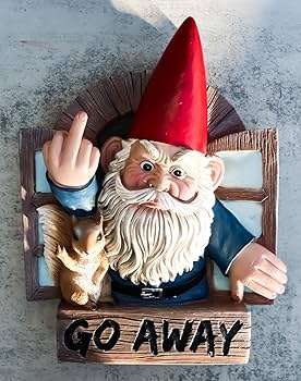 gnome go away Blank Meme Template