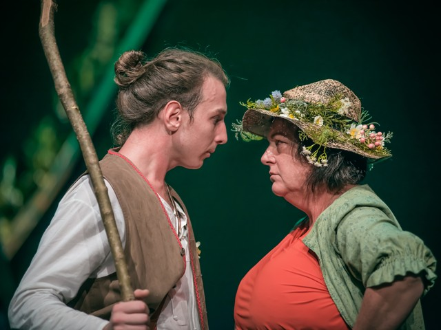 village stare off Blank Meme Template