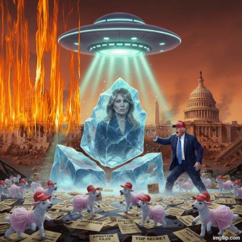 ICE TOOK MY ALIEN BABY AWAY! | image tagged in ice,immigration,ufo,aliens,trump,jeffrey epstein | made w/ Imgflip meme maker