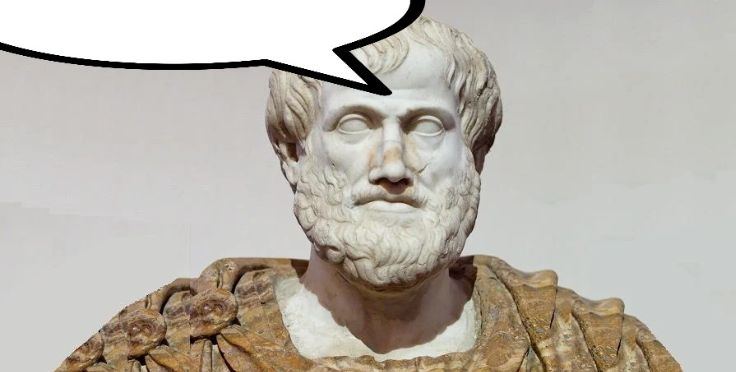 aristotle speech bubble Blank Meme Template