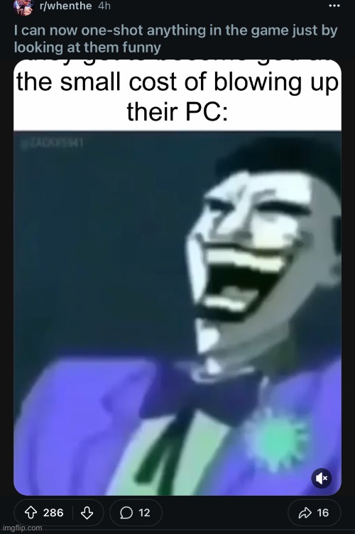 This is the only actual screenshot of the meme I have and I still have no idea what the context was | made w/ Imgflip meme maker