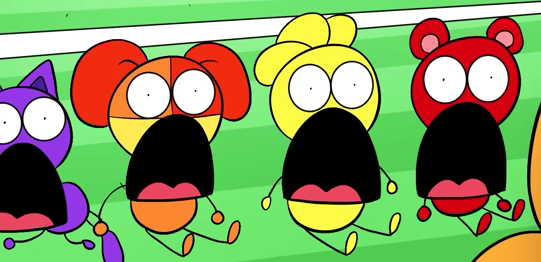 Smiling critters SpongeBob shocked face meme Blank Meme Template