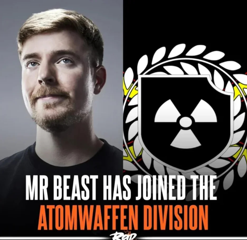 Mrbeast Has Joined The Atomwaffen Division Blank Meme Template