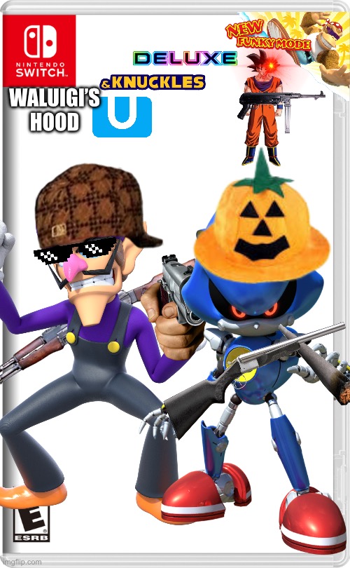 WALUIGI’s HOOD | WALUIGI’S HOOD | image tagged in nintendo switch | made w/ Imgflip meme maker