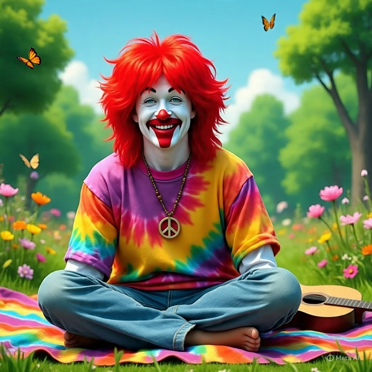 trippy ronald Blank Meme Template