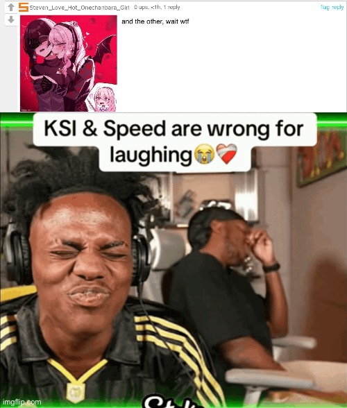 Vampire Yuri | image tagged in ksi and speed are wrong for laughing | made w/ Imgflip meme maker