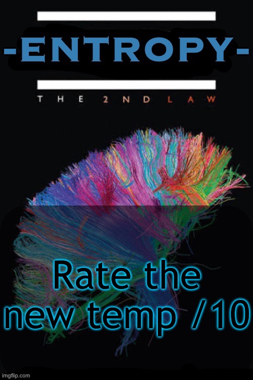 Entropy announcement temp | Rate the new temp /10 | image tagged in entropy announcement temp | made w/ Imgflip meme maker