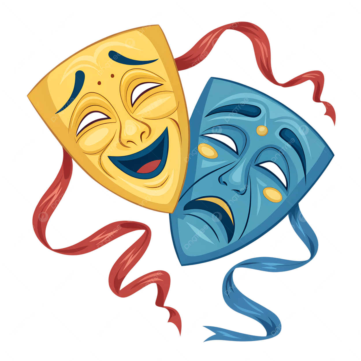 theatrical masks Blank Meme Template