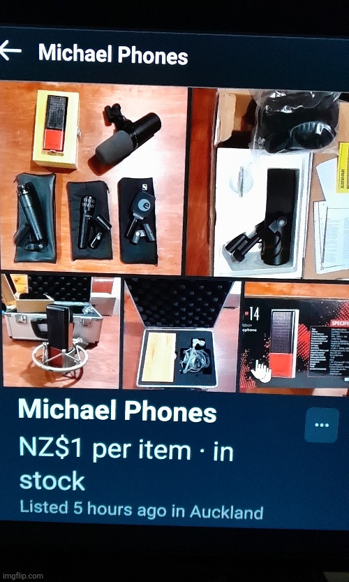 Who wants Michaelphones | image tagged in microphone,cursed image,products,facebook | made w/ Imgflip meme maker