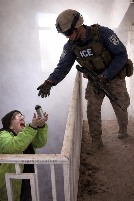 Border Patrol Flsshbang Grenade Blank Meme Template