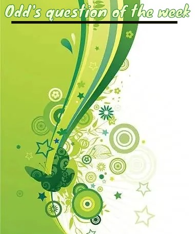 Odd's question of the week Blank Meme Template