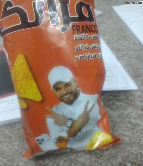 whoever made chips of this freaky ass man | made w/ Imgflip meme maker