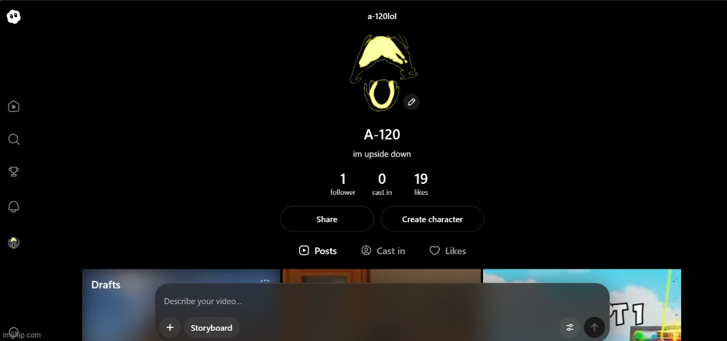 My Sora Account :) | image tagged in interminable rooms,ir,sora,sora ai | made w/ Imgflip meme maker