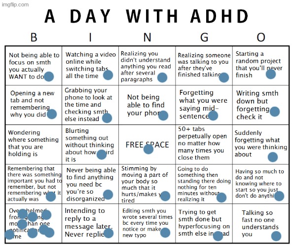 notifications are my worst enemy | image tagged in another adhd bingo | made w/ Imgflip meme maker