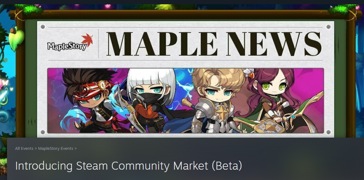 steam market maplestory Blank Meme Template