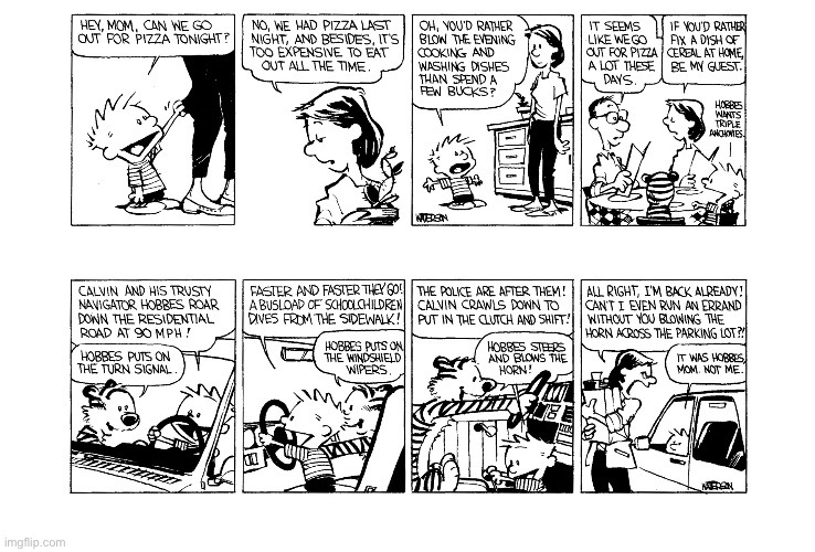 image tagged in calvin and hobbes,comics | made w/ Imgflip meme maker