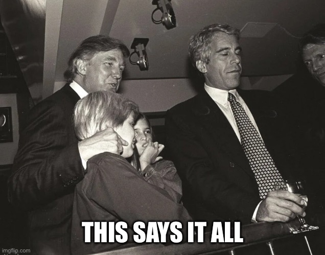 Trump Epstein Kids | THIS SAYS IT ALL | image tagged in trump epstein kids | made w/ Imgflip meme maker