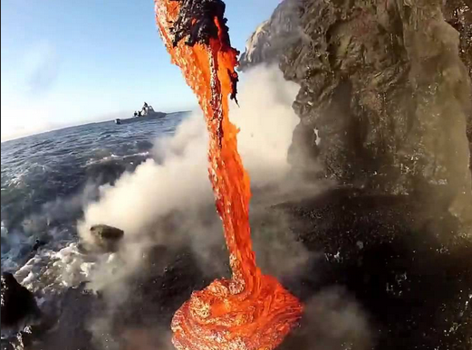 lava cascade Blank Meme Template