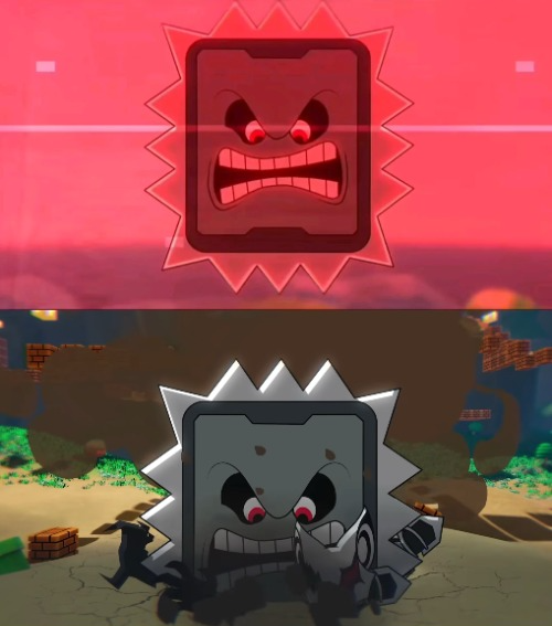 Thwomp crushes Infinite Blank Meme Template